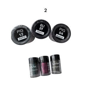 NYX Pigment Trio Shade Names in pictures Discontnd Unopened For Craft/Display